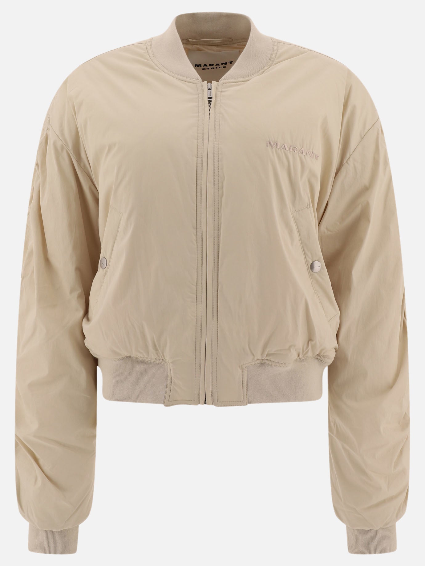 Bomber jackets Solid colour  Beige - Marant Étoile Women | PDP | VIETTI Online Store | thumbnail