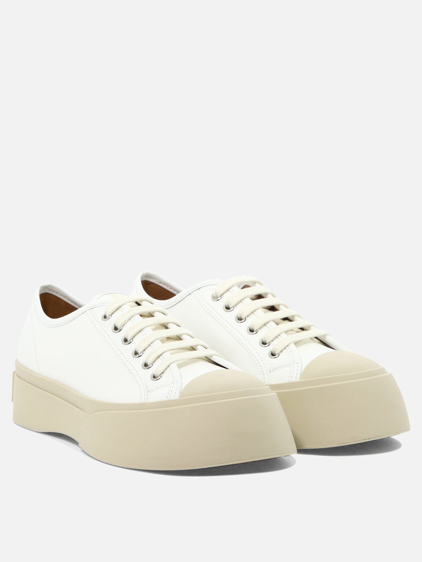 Low top sneakers 100% leather - 100% rubber  White - Marni Women | PDP | VIETTI Online Store | Zoom-Modal_2

