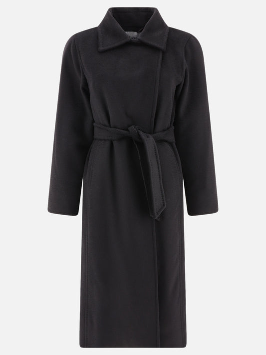Long coats Solid colour  Black - Max Mara Women | PLP | VIETTI Online Store 
