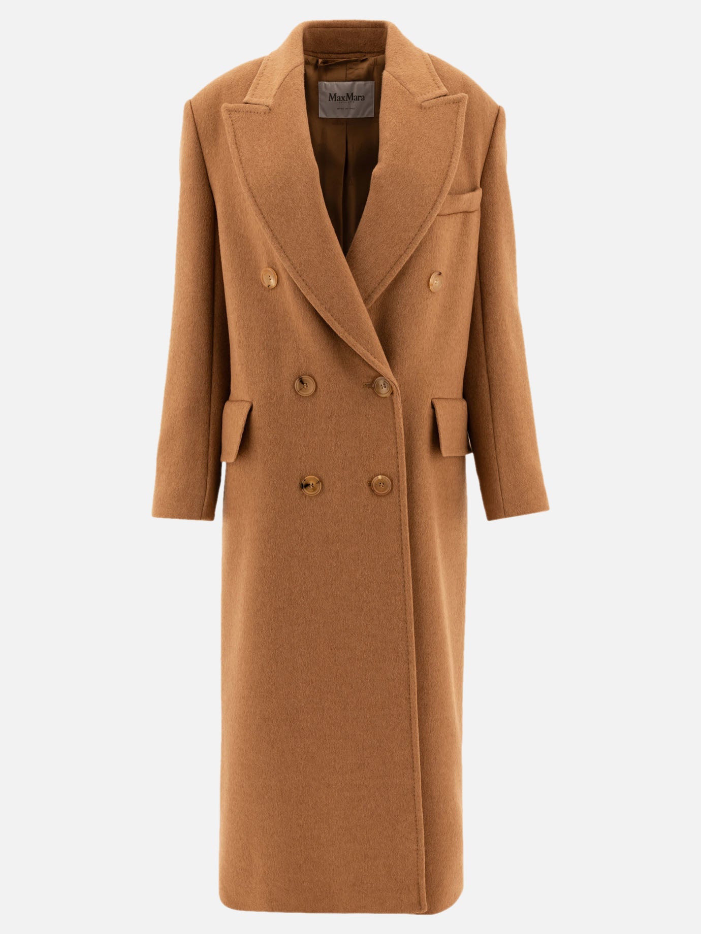 Long coats Solid colour  Beige - Max Mara Women | PDP | VIETTI Online Store | Zoom-Modal
