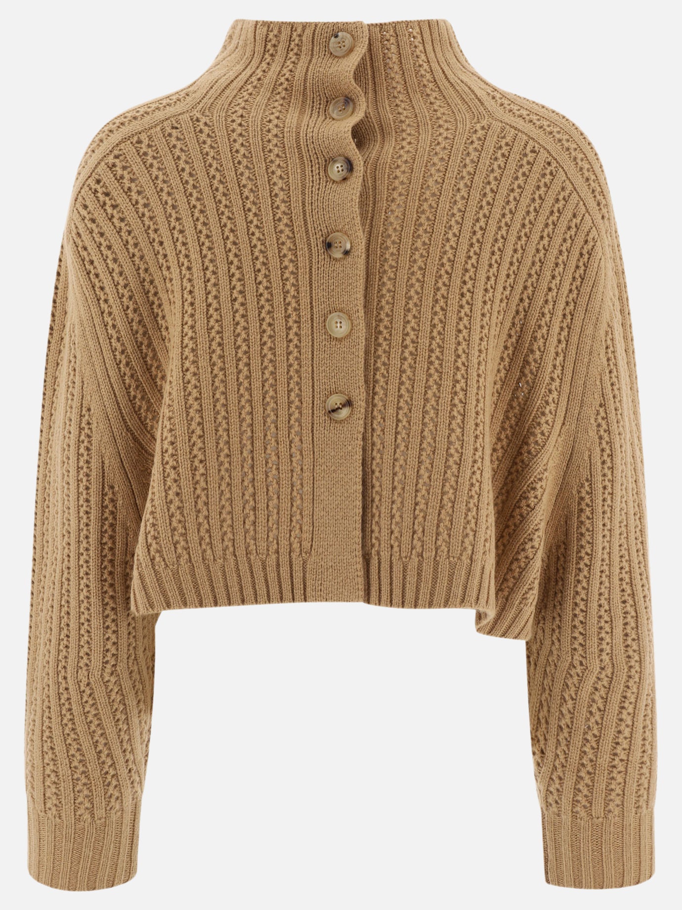 Wool and cashmere crop sweater "Hodeida"