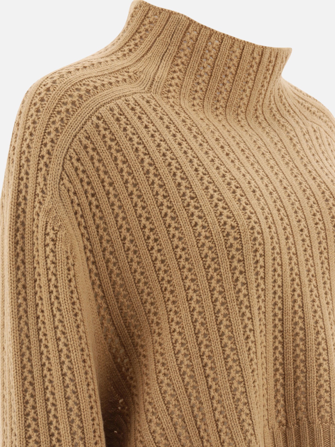 Wool and cashmere crop sweater "Hodeida"