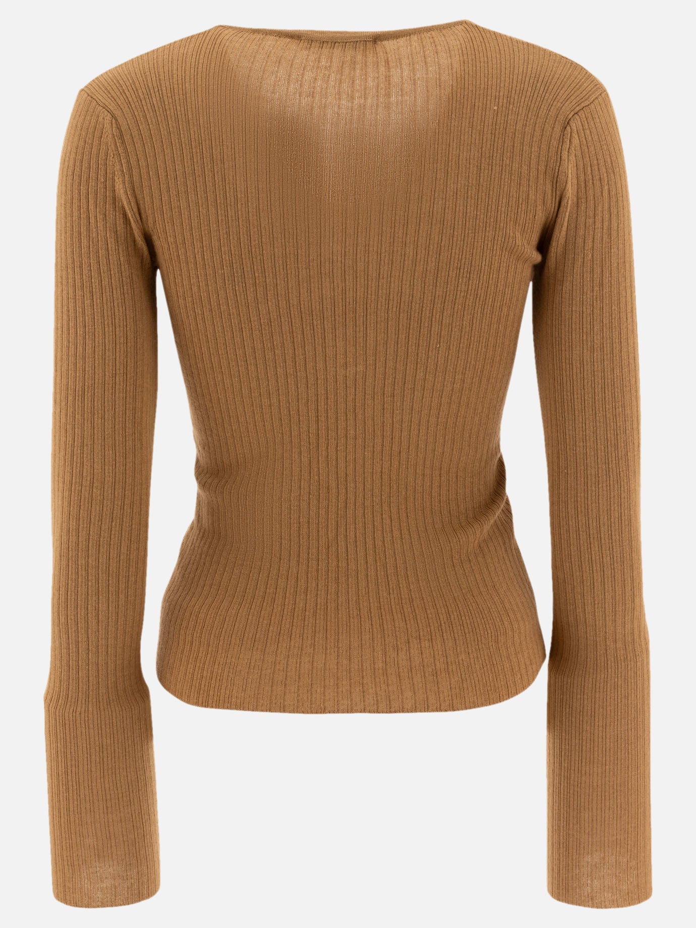 Max Mara "Urlo" cashmere and silk sweater Beige