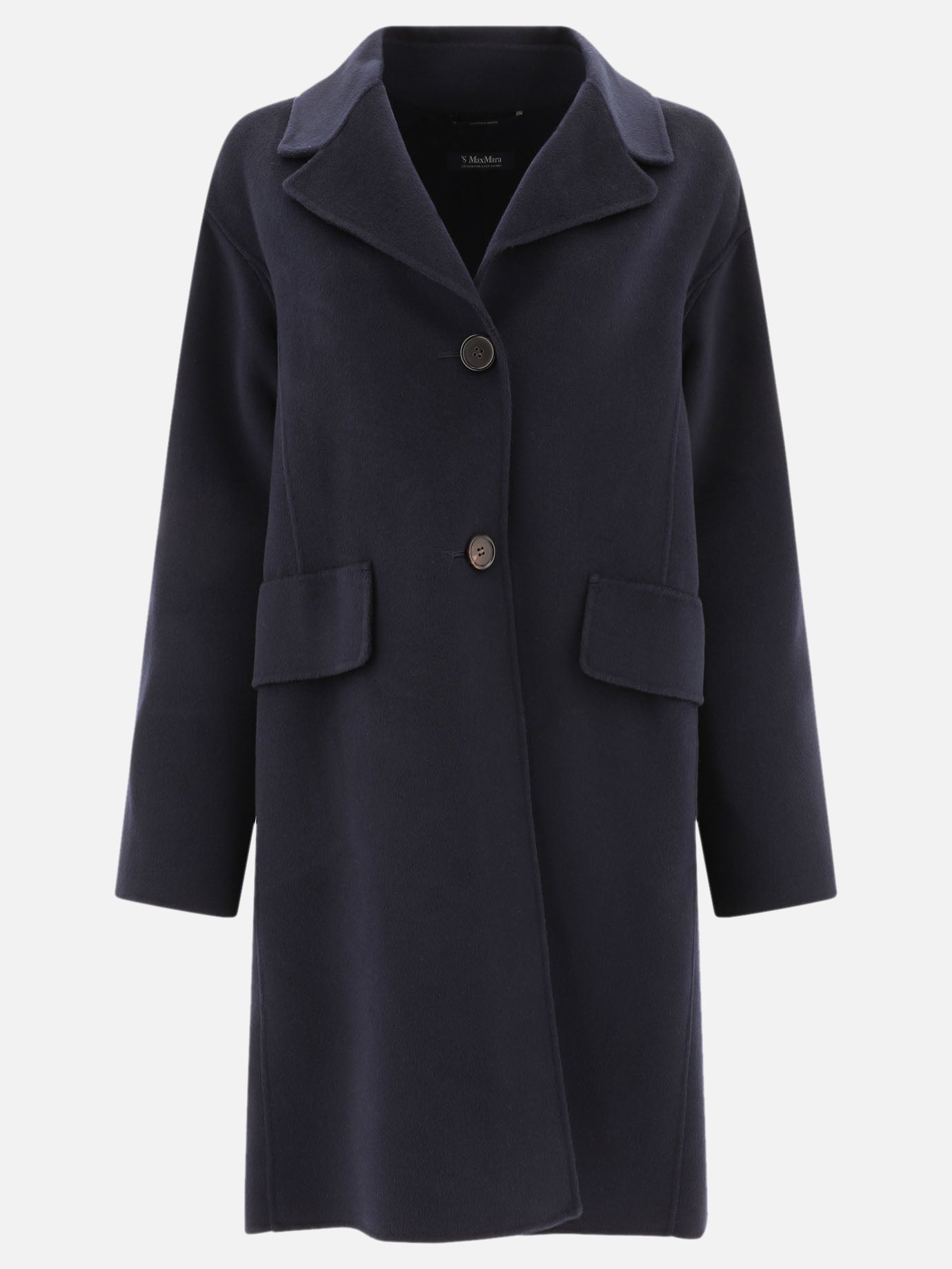 Long coats Solid colour  Blue - Max Mara S Women | PDP | VIETTI Online Store | thumbnail
