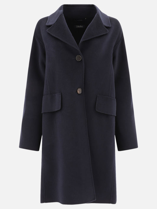 Long coats Solid colour  Blue - Max Mara S Women | PLP | VIETTI Online Store 
