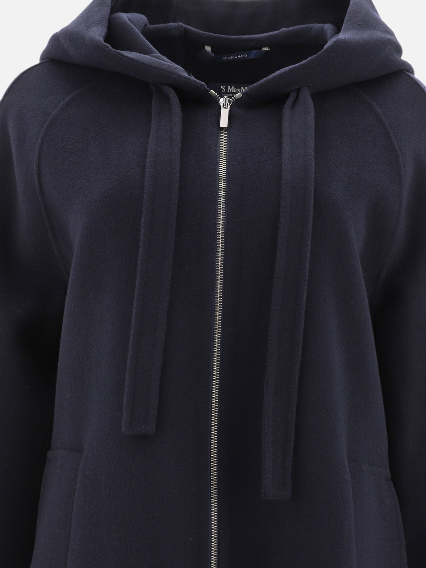 Long coats Solid colour  Blue - Max Mara S Women | PDP | VIETTI Online Store | Zoom-Modal_3
