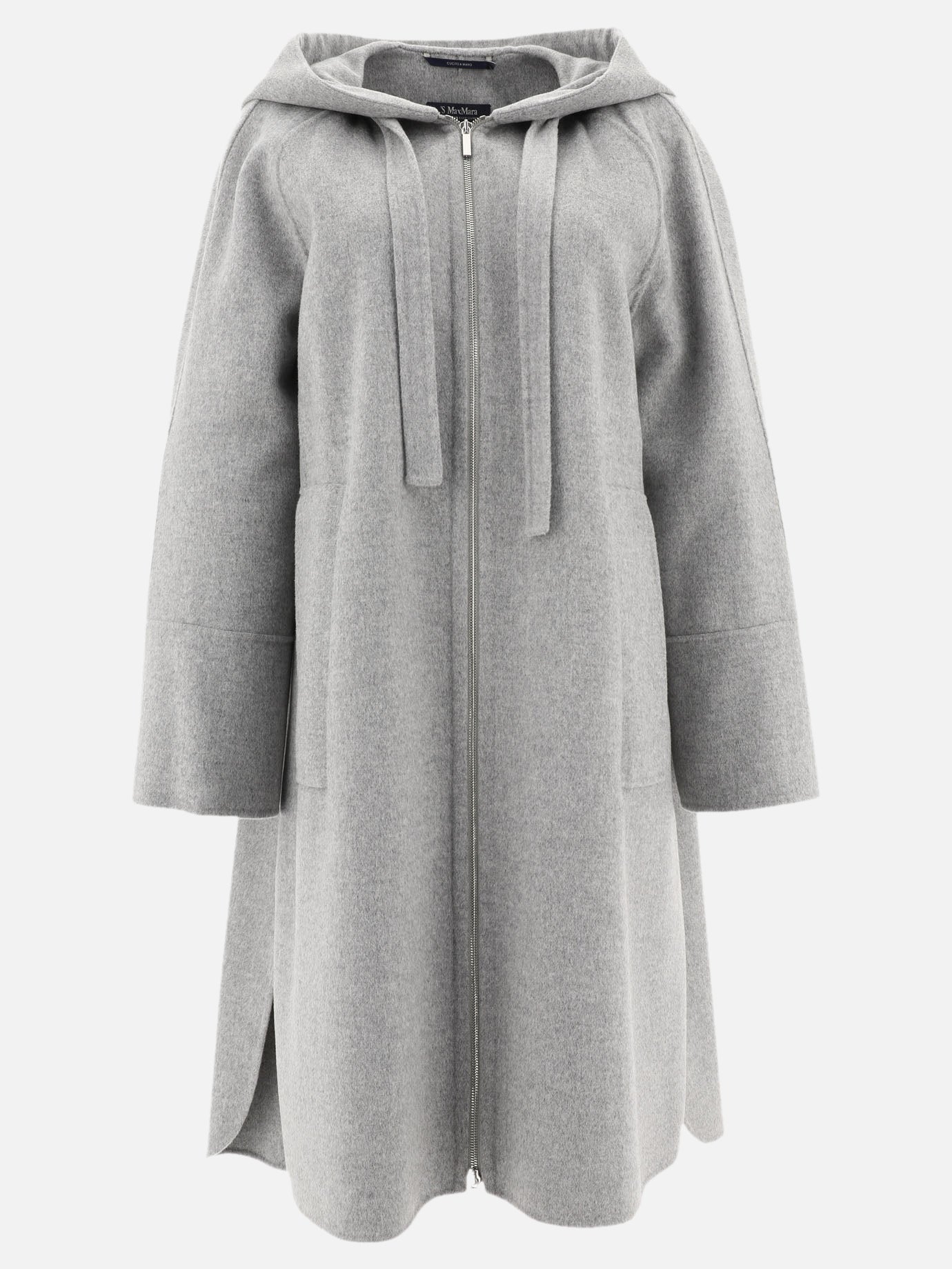 Long coats Solid colour  Grey - Max Mara S Women | PDP | VIETTI Online Store | thumbnail