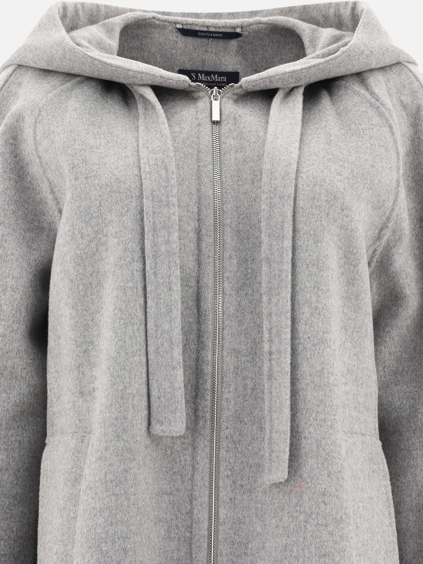 Long coats Solid colour  Grey - Max Mara S Women | PDP | VIETTI Online Store | Zoom-Modal_3
