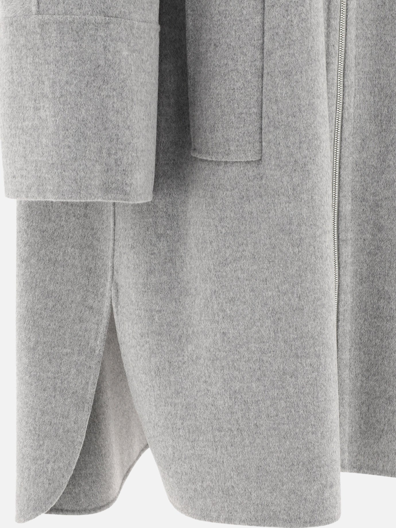 Long coats Solid colour  Grey - Max Mara S Women | PDP | VIETTI Online Store | thumbnail_4