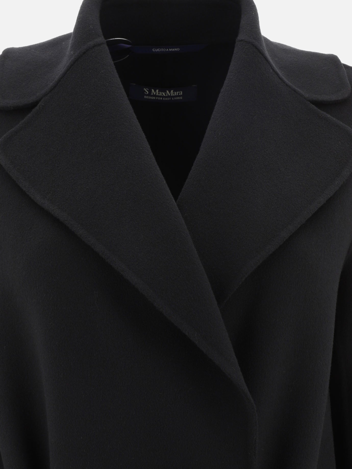 Long coats Solid colour  Black - Max Mara S Women | PDP | VIETTI Online Store | Zoom-Modal_3
