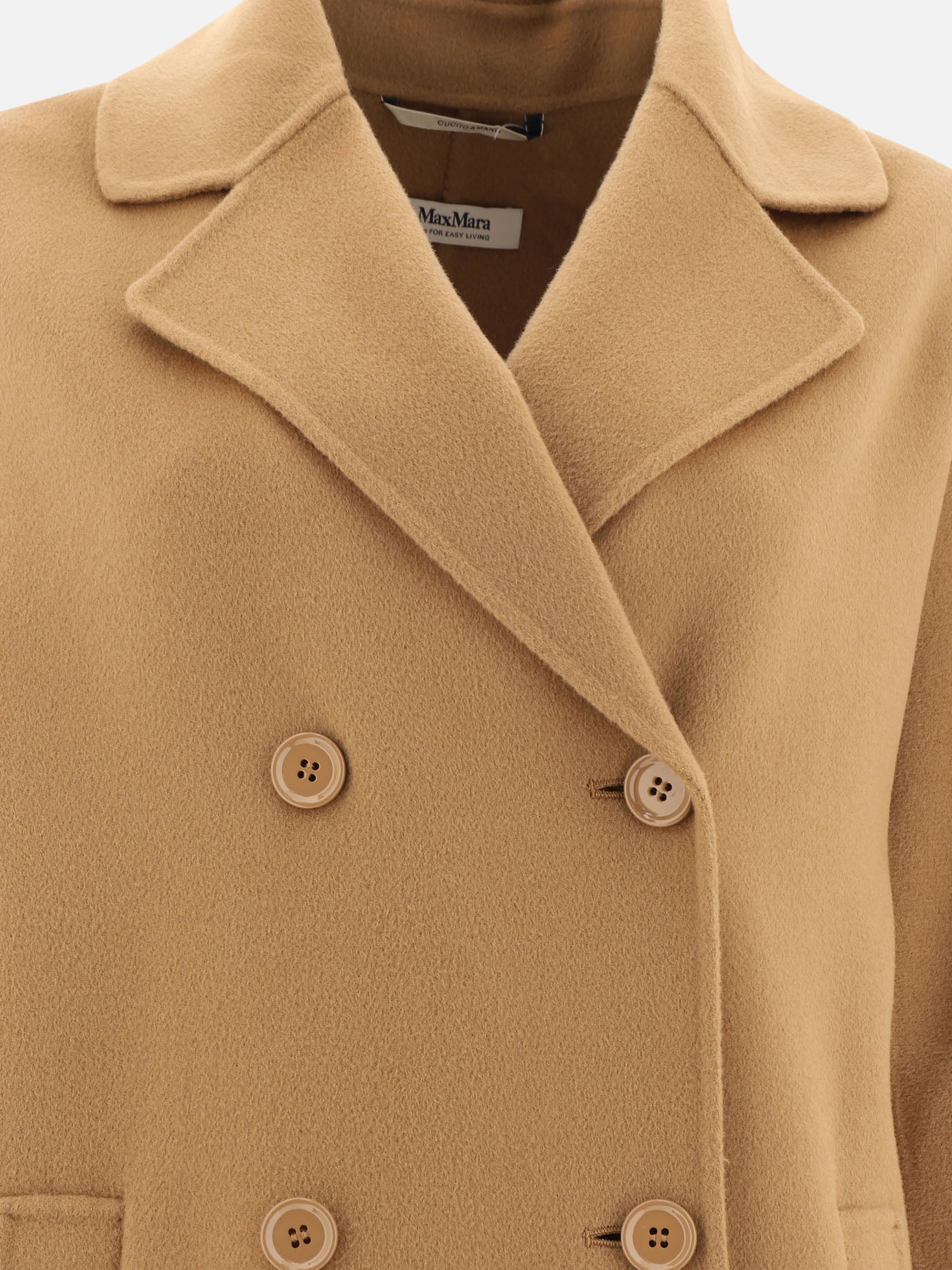 Long coats Solid colour  Beige - Max Mara S Women | PDP | VIETTI Online Store | thumbnail_3