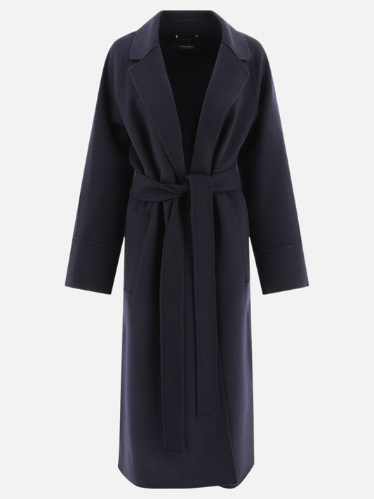 Long coats Solid colour  Blue - Max Mara S Women | PLP | VIETTI Online Store 
