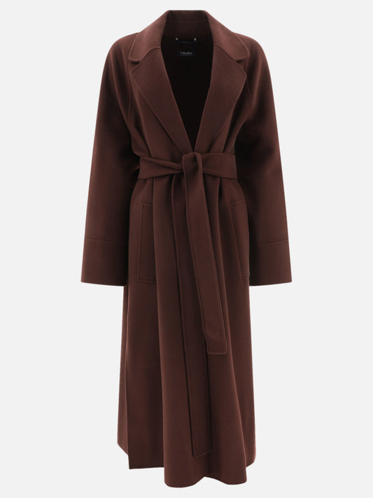 Long coats Solid colour  Bordeaux - Max Mara S Women | PLP | VIETTI Online Store 
