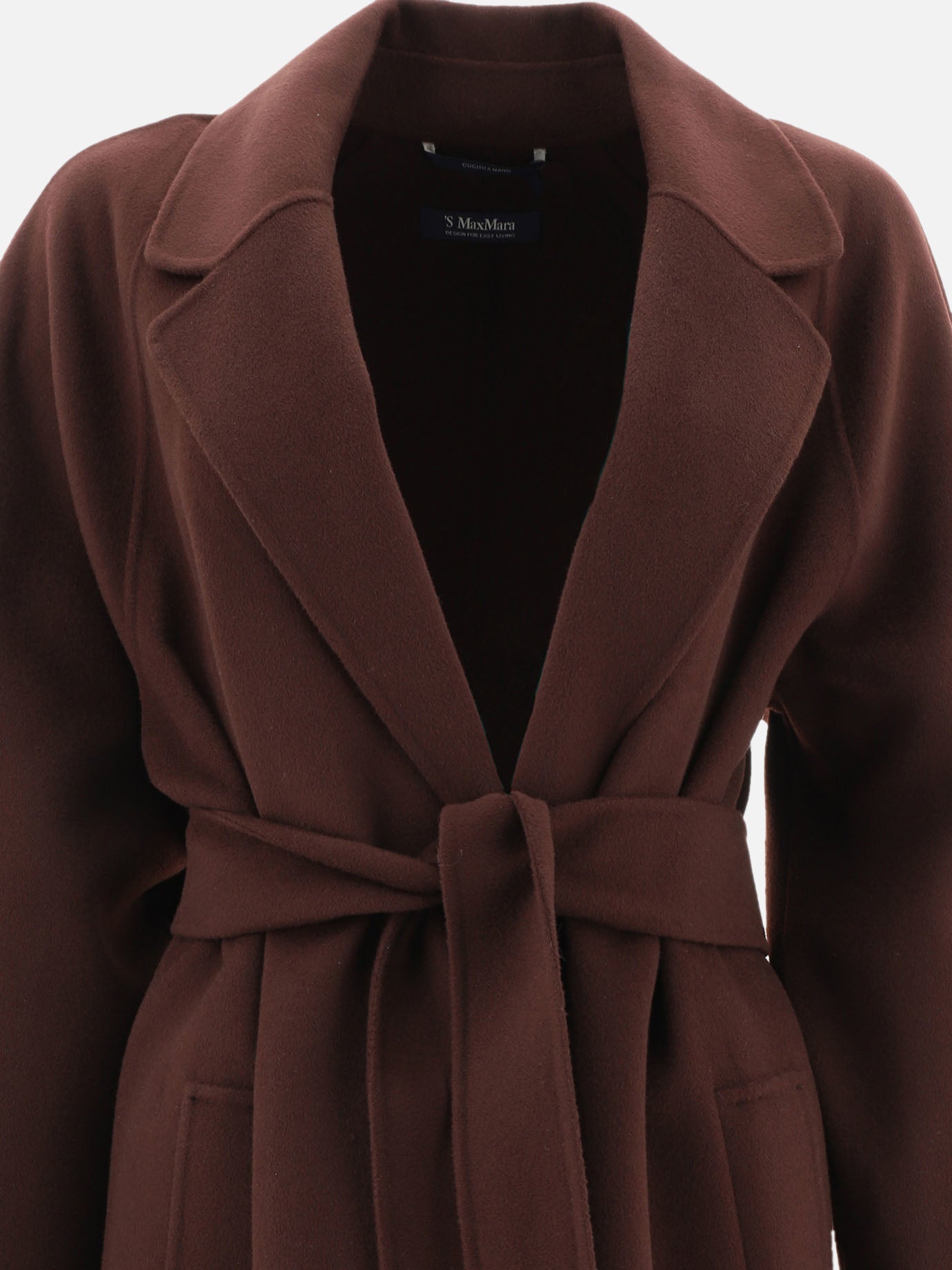 Long coats Solid colour  Bordeaux - Max Mara S Women | PDP | VIETTI Online Store | Zoom-Modal_3
