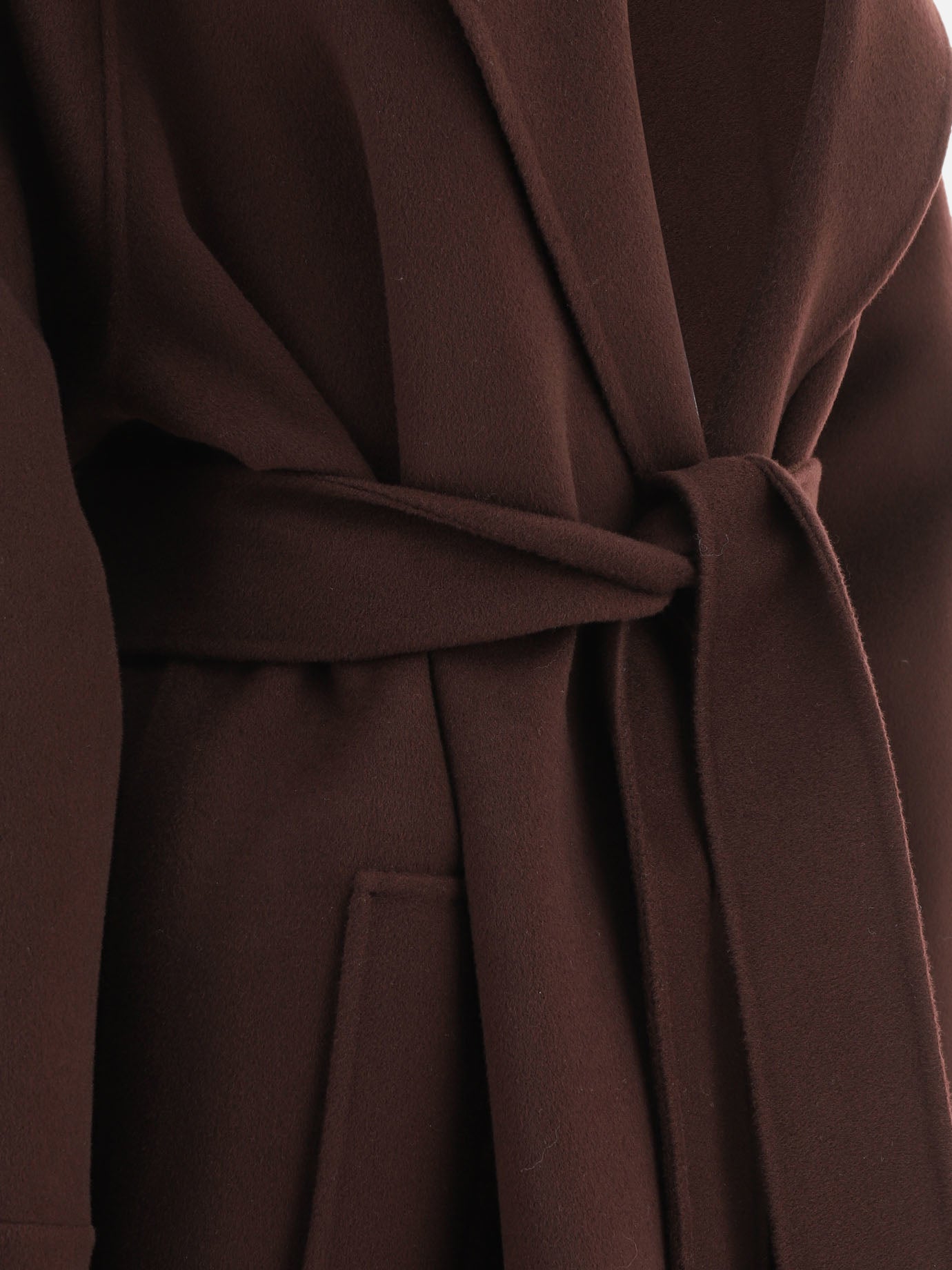 Long coats Solid colour  Bordeaux - Max Mara S Women | PDP | VIETTI Online Store | thumbnail_4