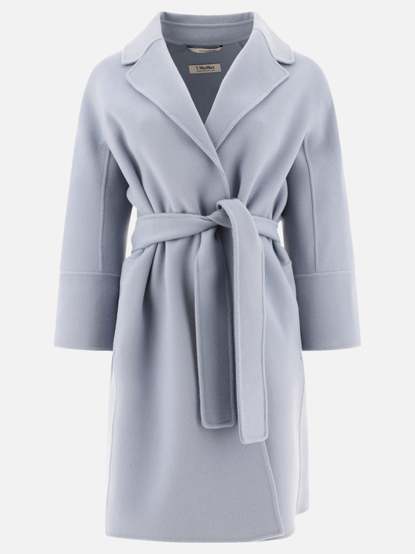 Long coats Solid colour  Light blue - Max Mara S Women | PDP | VIETTI Online Store | Zoom-Modal

