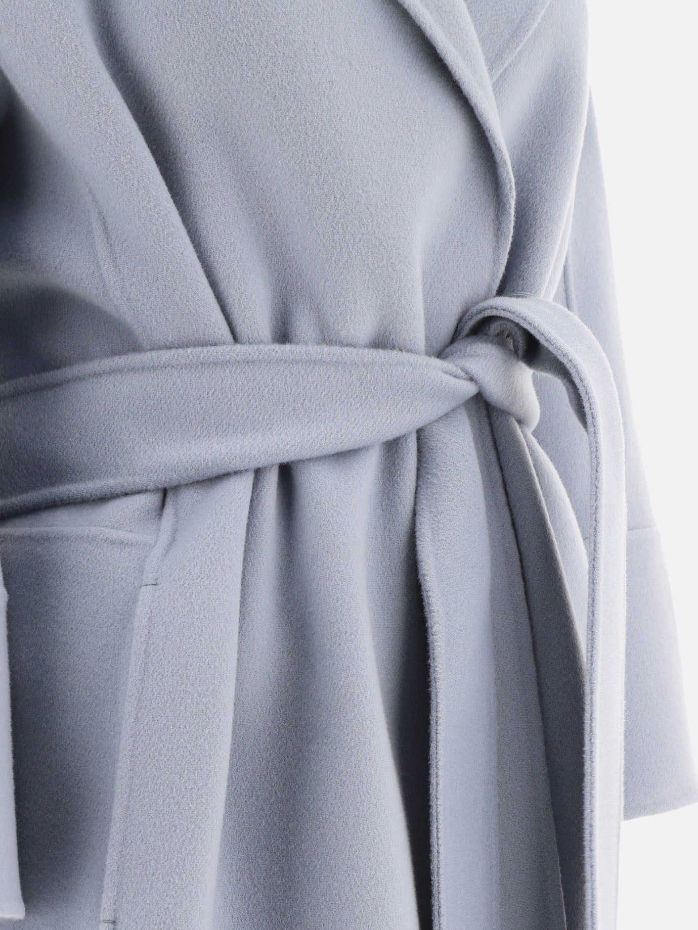 Long coats Solid colour  Light blue - Max Mara S Women | PDP | VIETTI Online Store | thumbnail_4