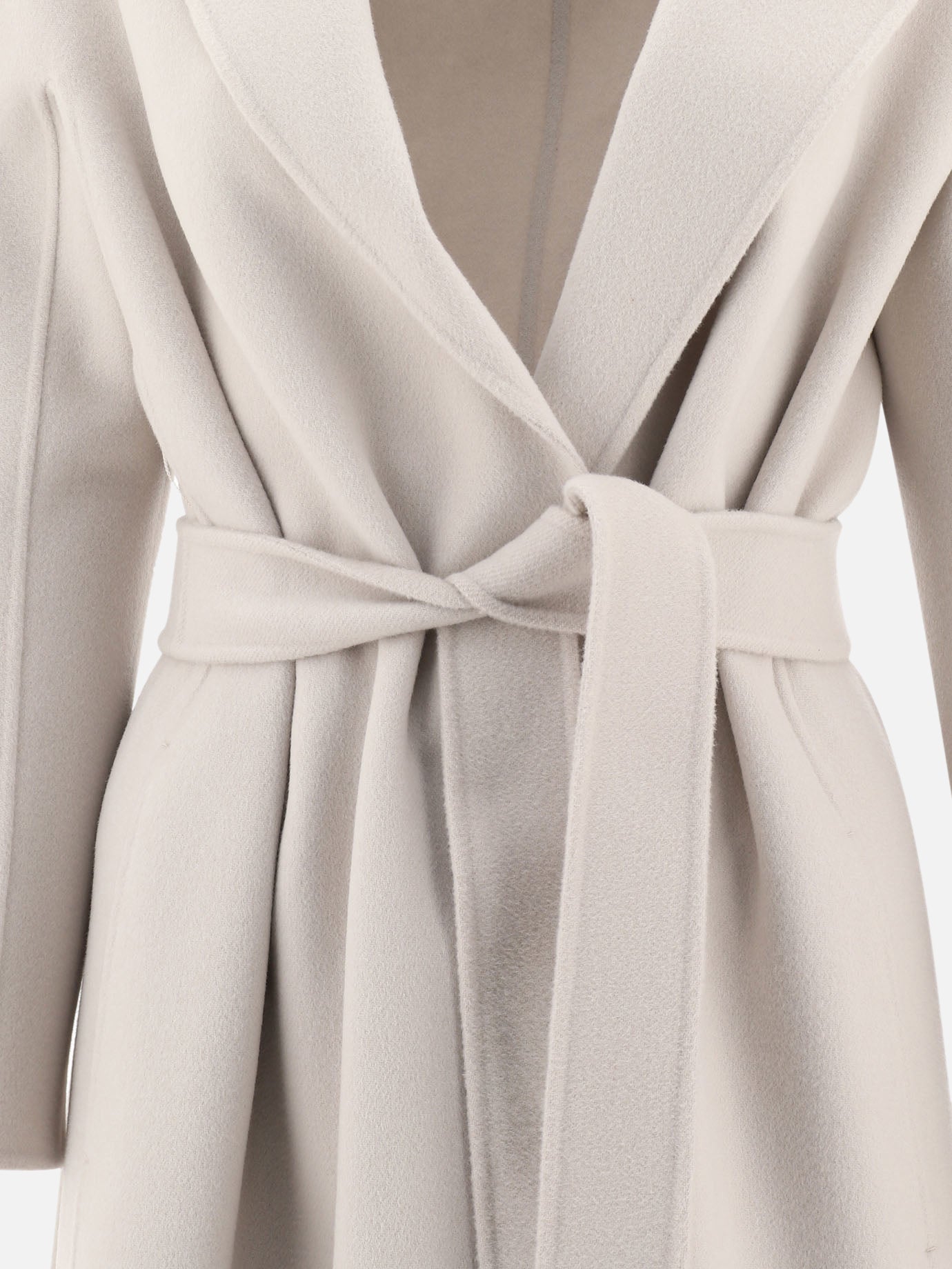Long coats Solid colour  Grey - Max Mara S Women | PDP | VIETTI Online Store | thumbnail_3