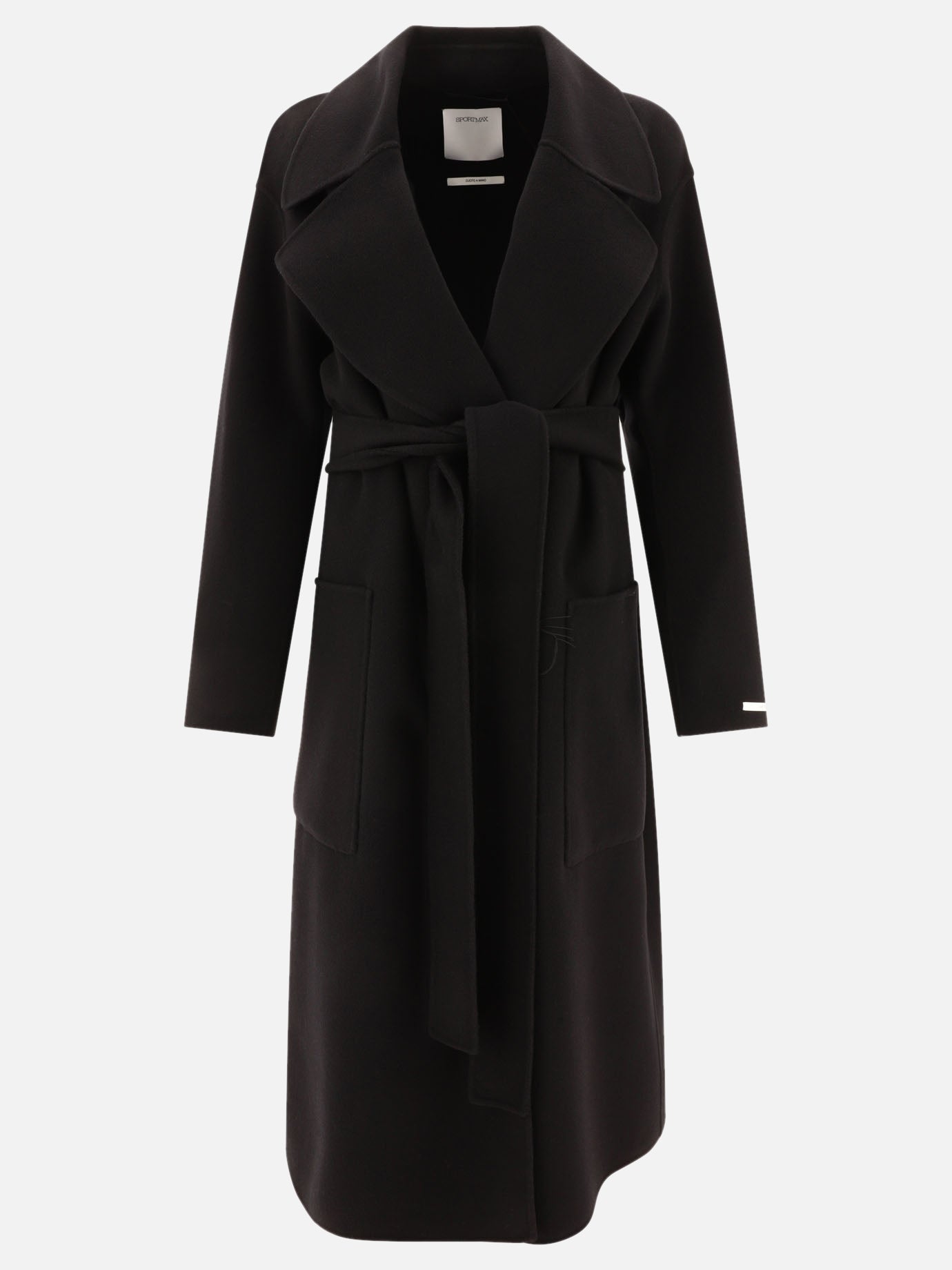 Long coats Solid colour  Black - Max Mara Sportmax Women | PDP | VIETTI Online Store | thumbnail