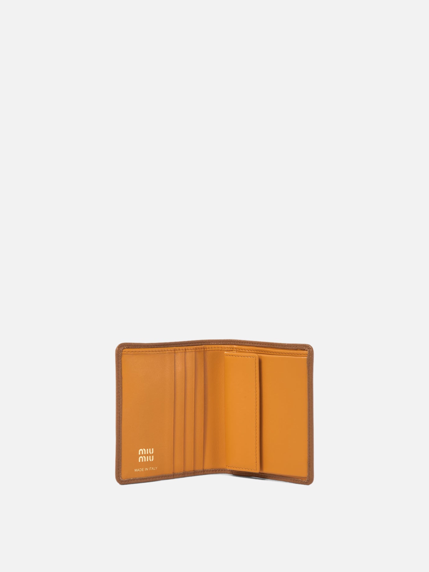 Miu Miu Wallet with logo Brown