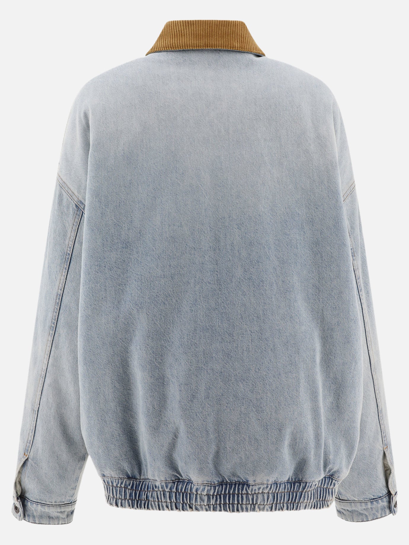 Bomber jackets Solid colour  Light blue - Miu Miu Women | PDP | VIETTI Online Store | Zoom-Modal_2
