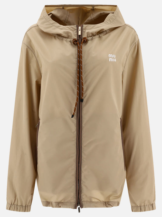 Windbreakers Solid colour  Beige - Miu Miu Women | PLP | VIETTI Online Store 
