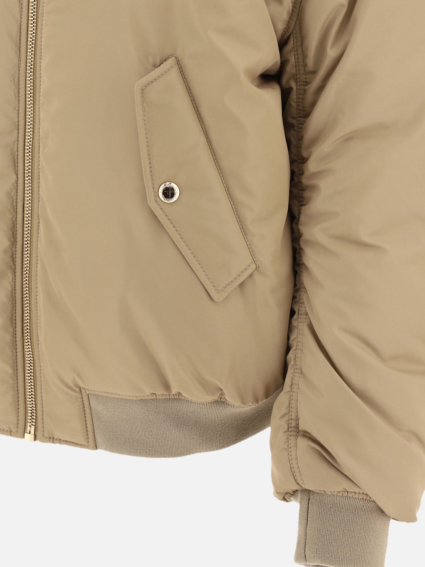 Bomber jackets Solid colour  Beige - Miu Miu Women | PDP | VIETTI Online Store | thumbnail_4