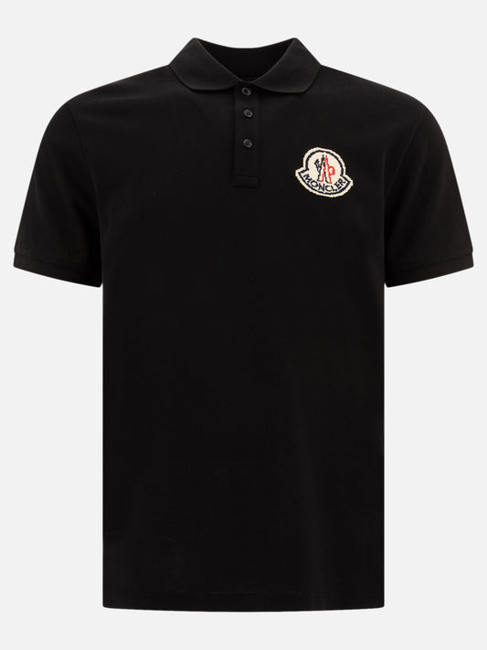 Moncler Polo shirt with logo Grey