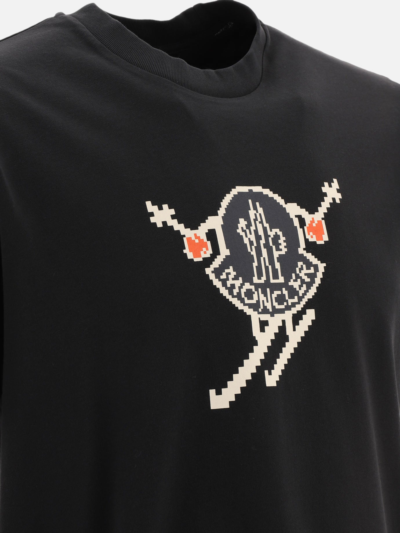 Crewneck t-shirts Logo  Black - Moncler Men | PDP | VIETTI Online Store | Zoom-Modal_4
