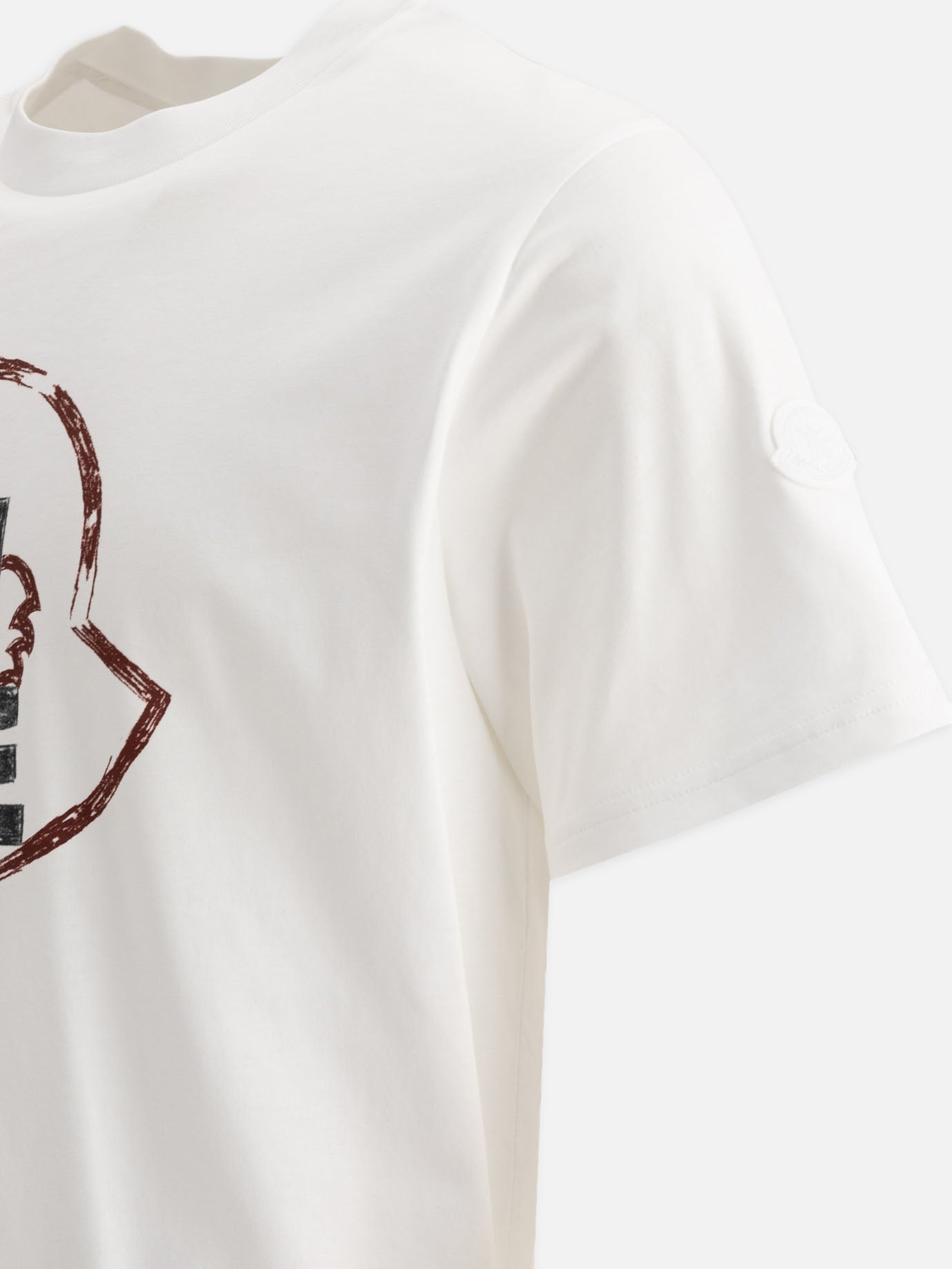 Moncler T-shirt with logo print White