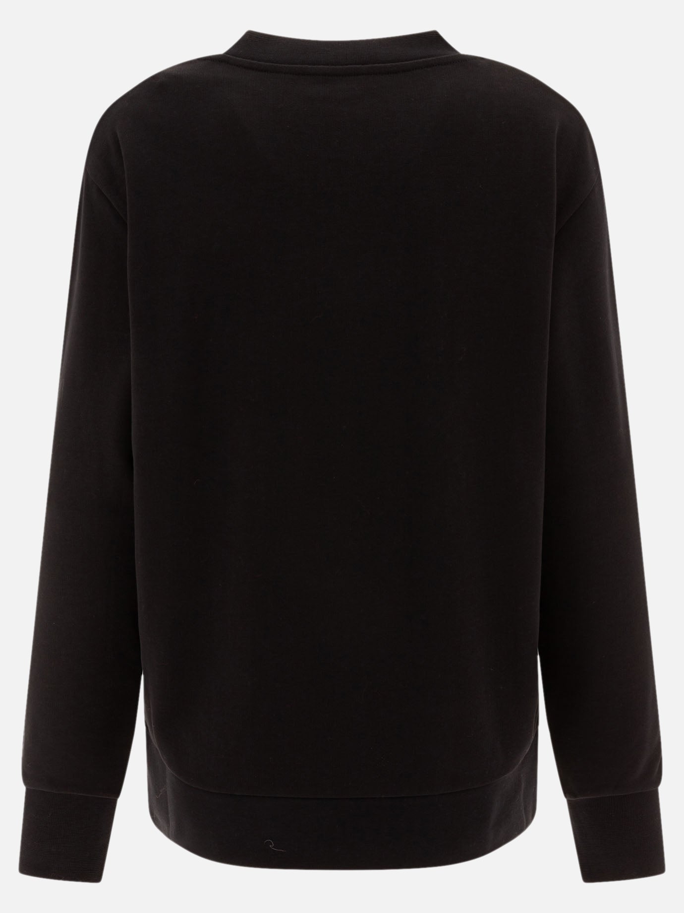 Moncler Logo sweatshirt with crystals Black