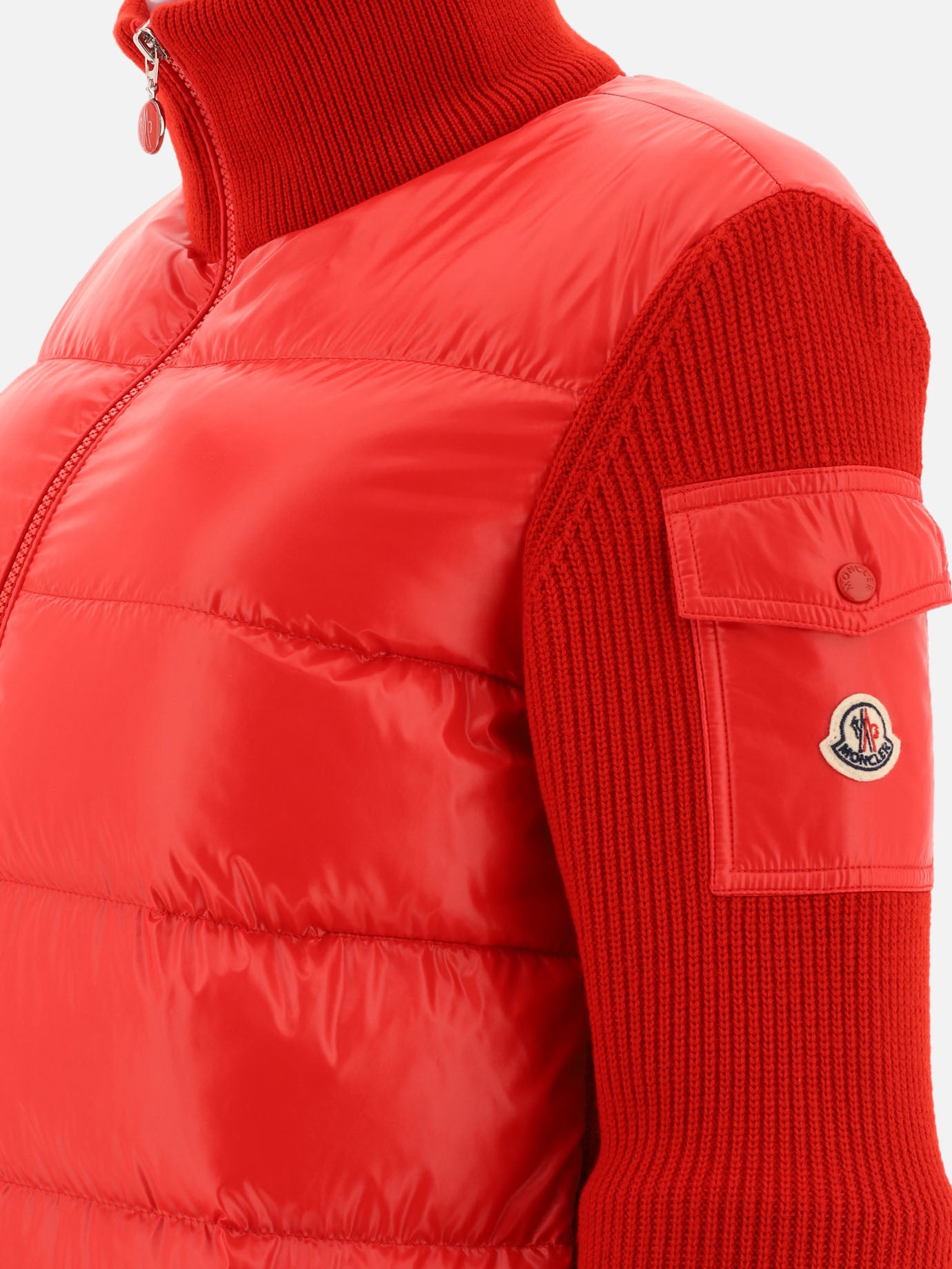 Down jackets Solid colour  Red - Moncler Women | PDP | VIETTI Online Store | thumbnail_4