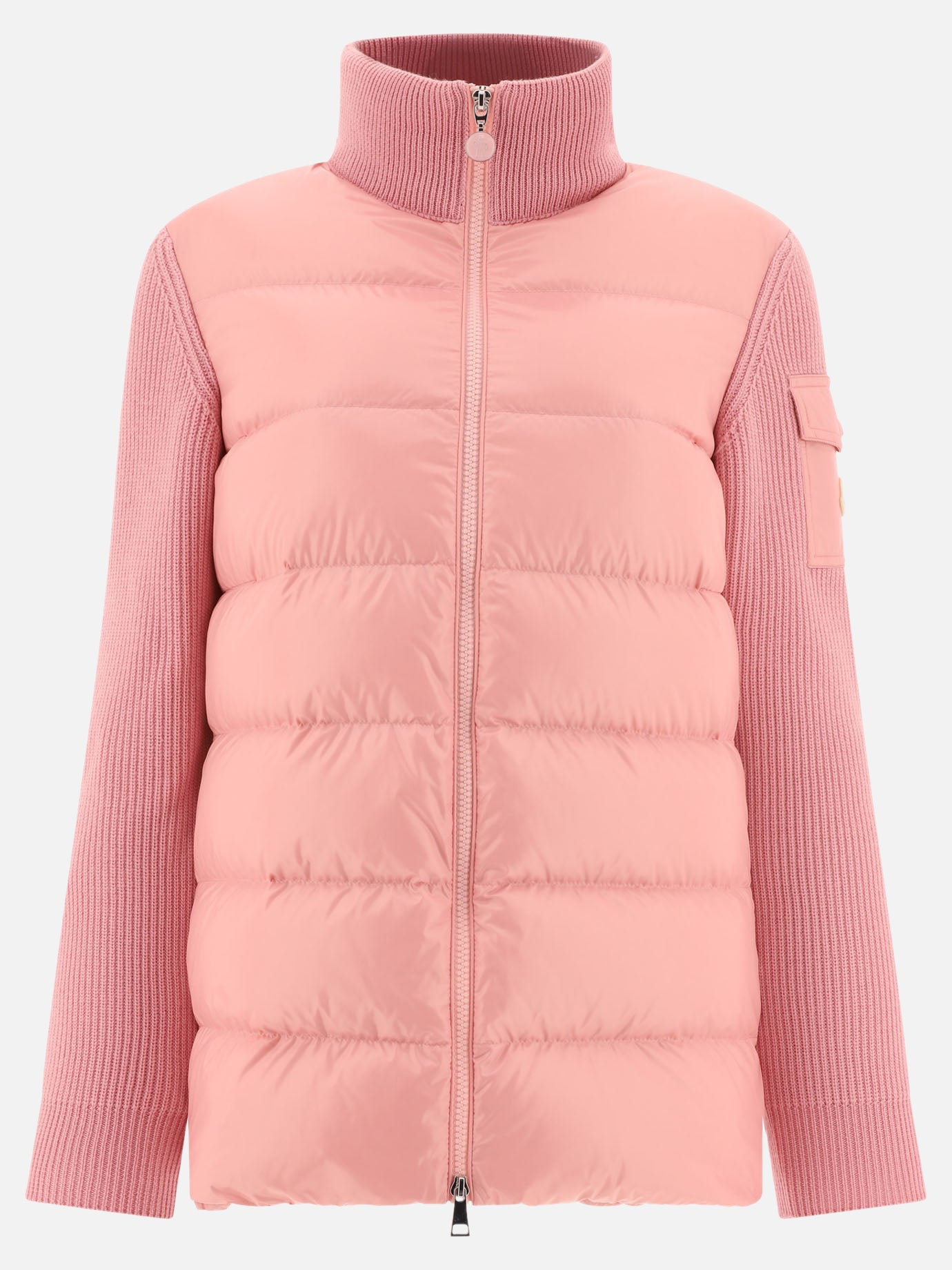 Down jackets Solid colour  Pink - Moncler Women | PDP | VIETTI Online Store | Zoom-Modal
