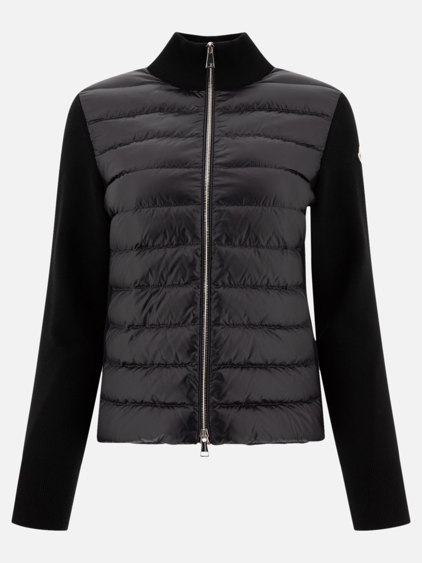 Down jackets Solid colour  Black - Moncler Women | PDP | VIETTI Online Store | thumbnail