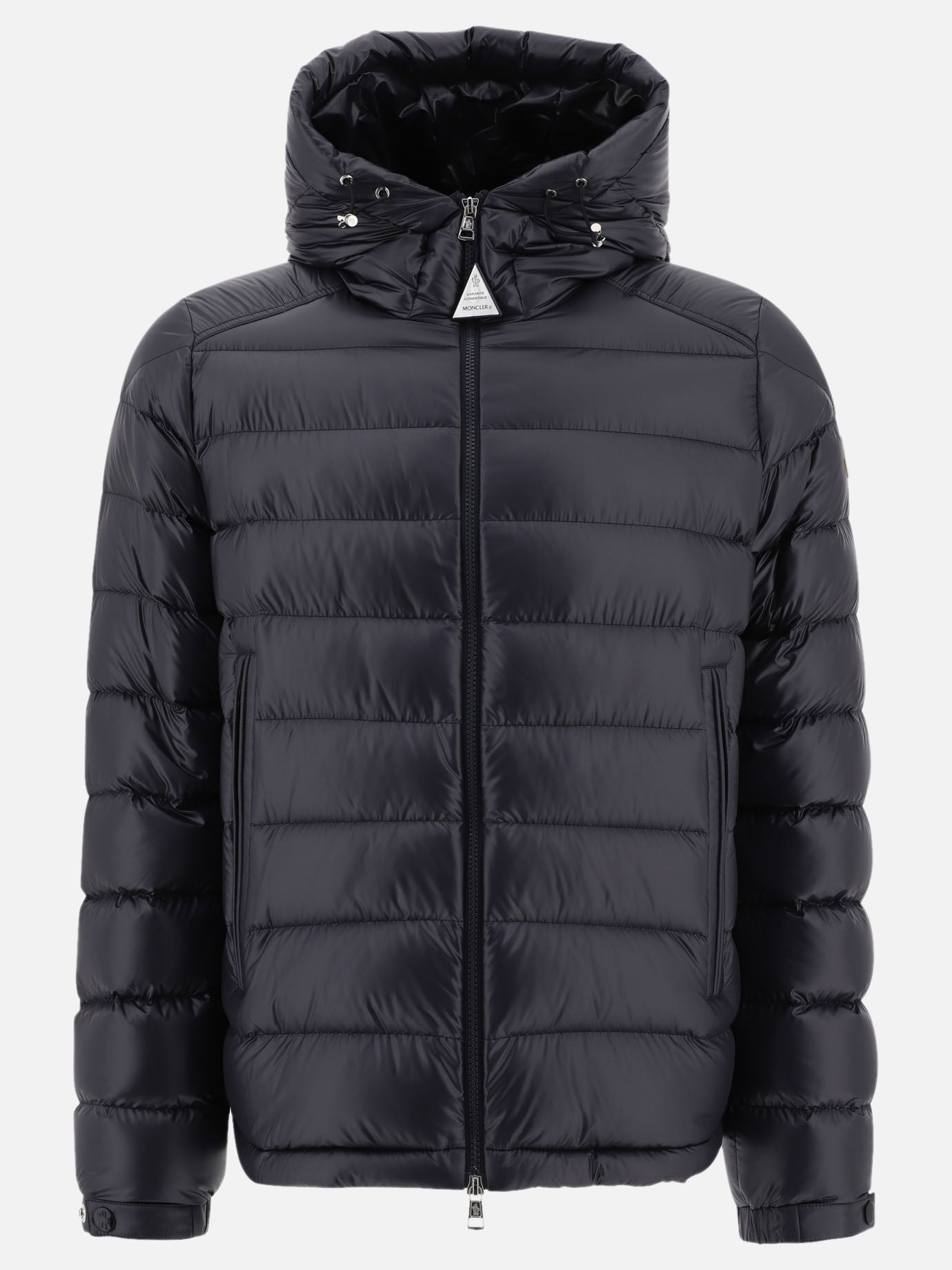 Down jackets Solid colour  Blue - Moncler Men | PDP | VIETTI Online Store | thumbnail
