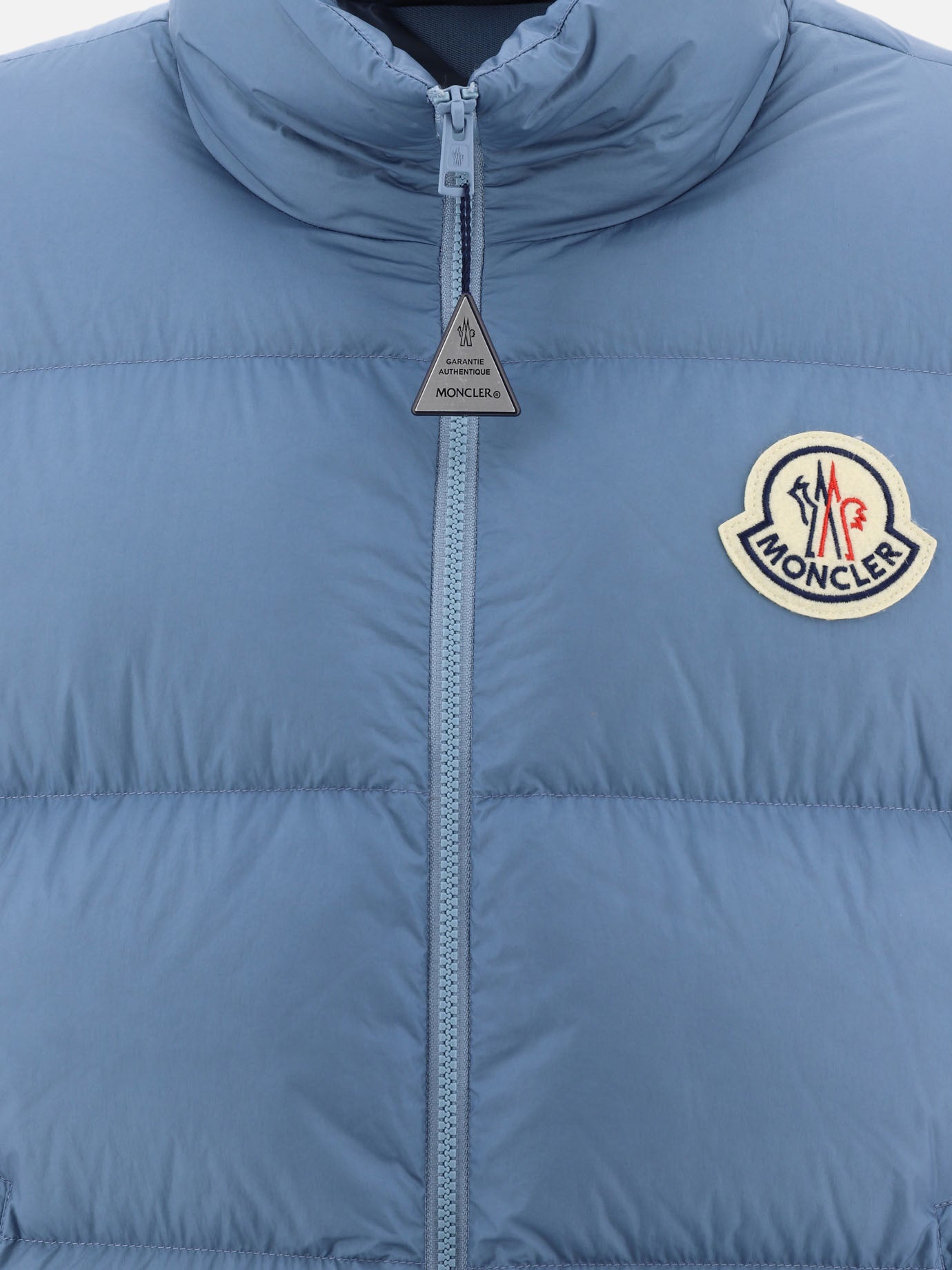 Down jackets Solid colour  Light blue - Moncler Men | PDP | VIETTI Online Store | thumbnail_3