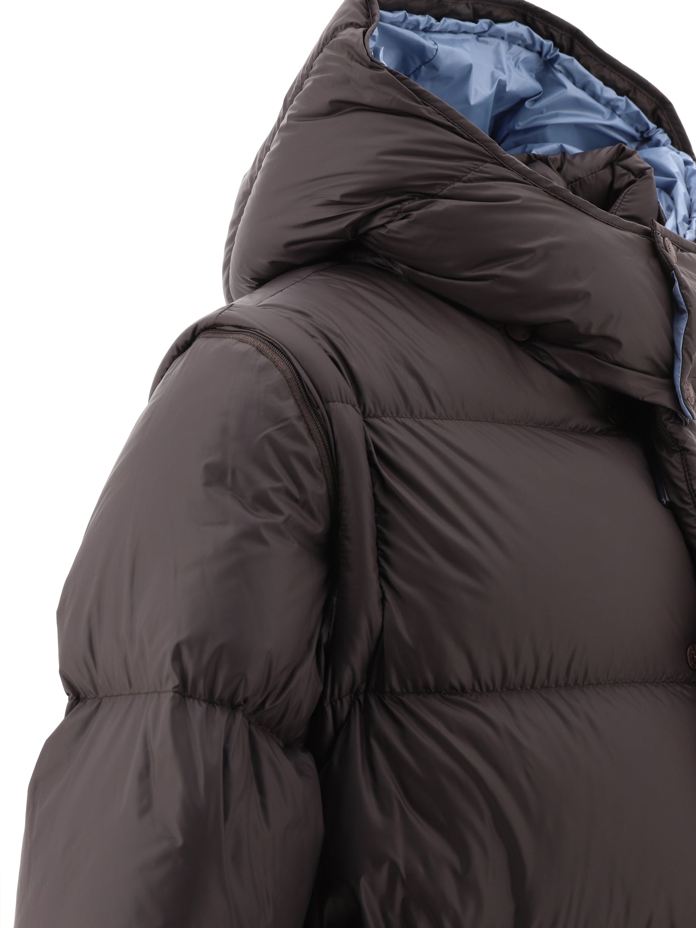 Down jackets Solid colour  Brown - Moncler Men | PDP | VIETTI Online Store | Zoom-Modal_4
