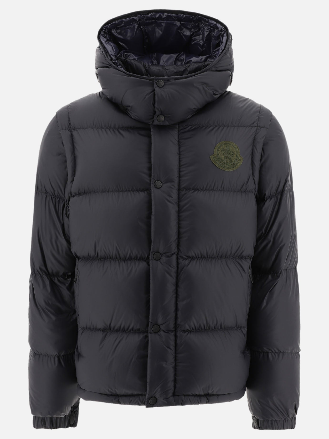 Down jackets Solid colour  Blue - Moncler Men | PDP | VIETTI Online Store | Zoom-Modal
