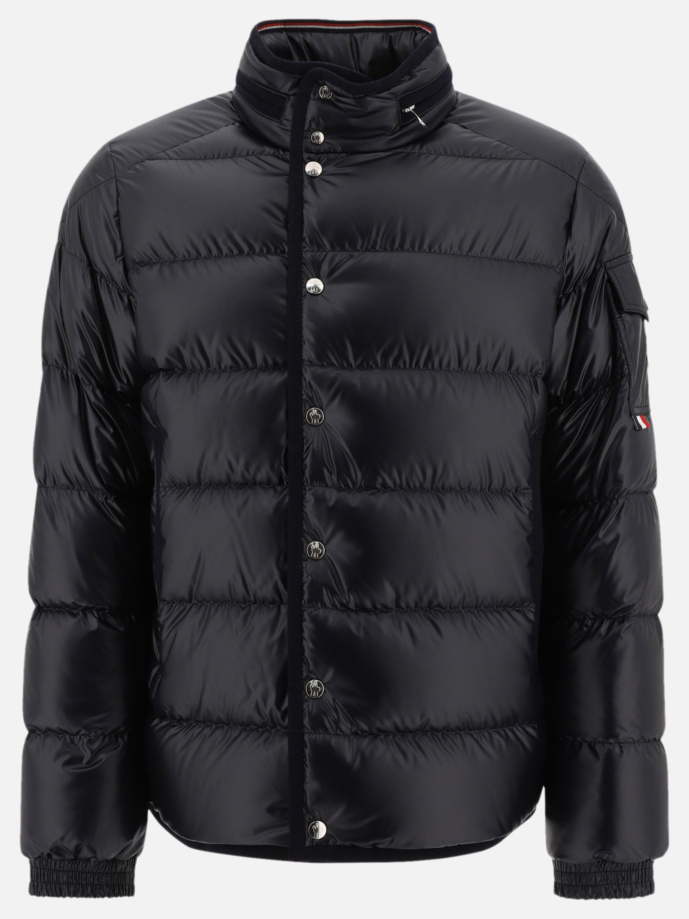 Down jackets Solid colour  Blue - Moncler Men | PDP | VIETTI Online Store | Zoom-Modal
