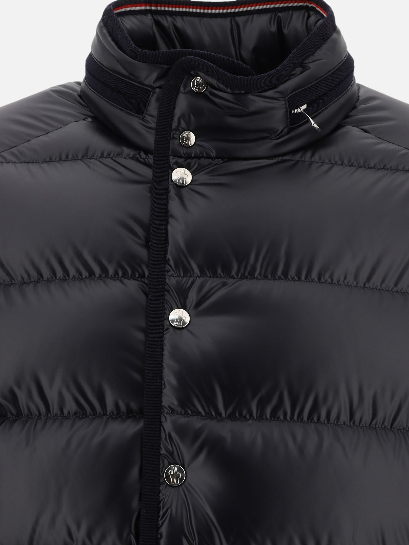 Down jackets Solid colour  Blue - Moncler Men | PDP | VIETTI Online Store | Zoom-Modal_3
