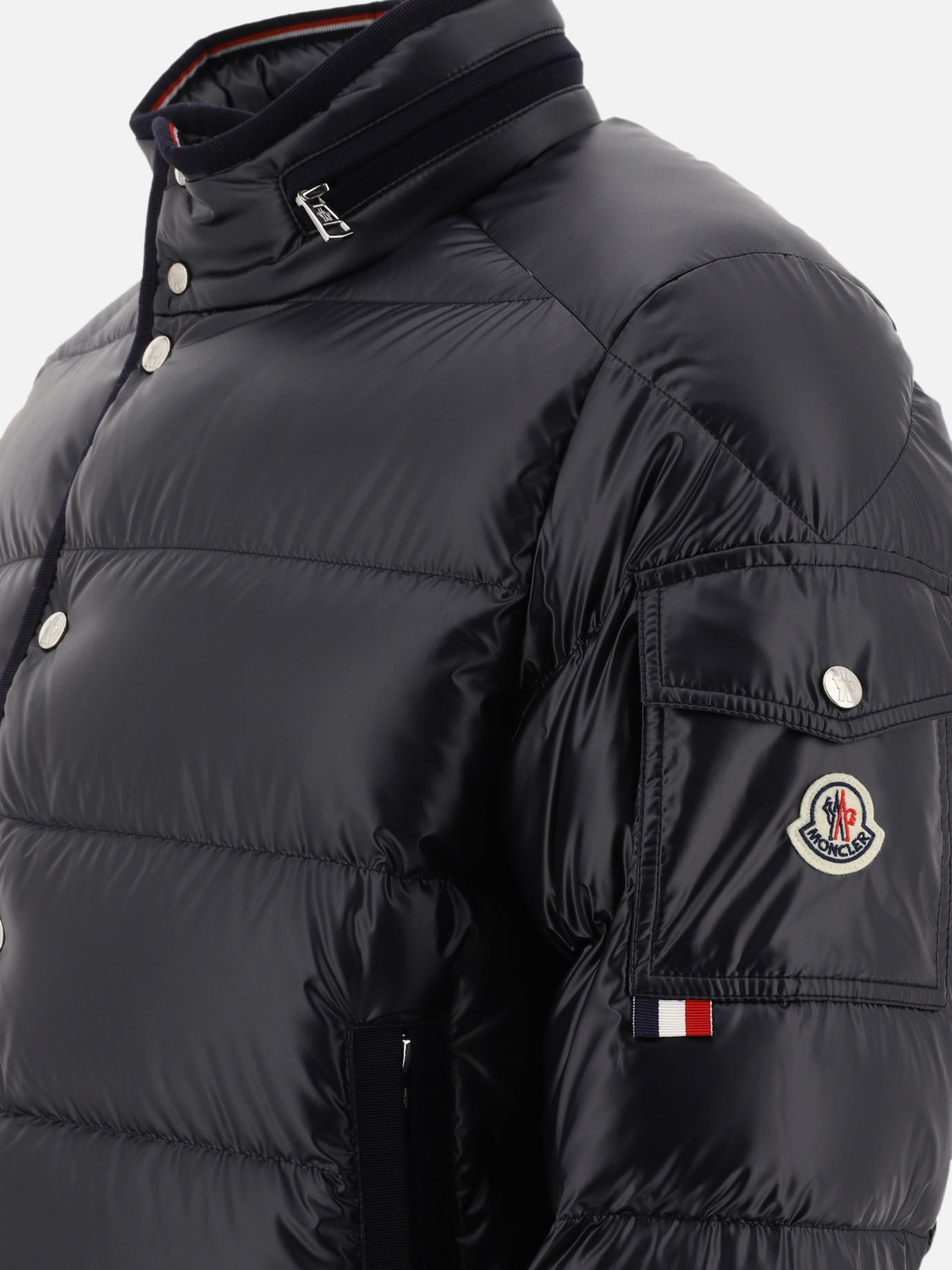 Down jackets Solid colour  Blue - Moncler Men | PDP | VIETTI Online Store | Zoom-Modal_4
