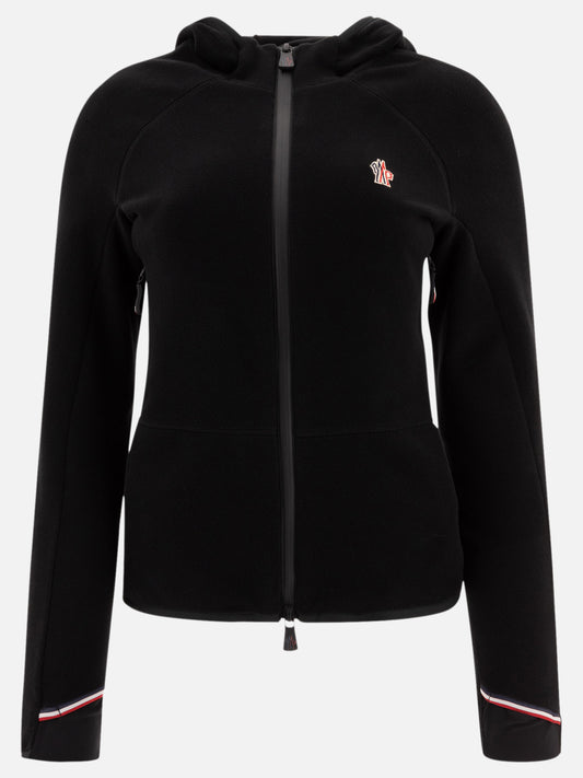 Fleece jackets Solid colour  Black - Moncler Grenoble Women | PLP | VIETTI Online Store 
