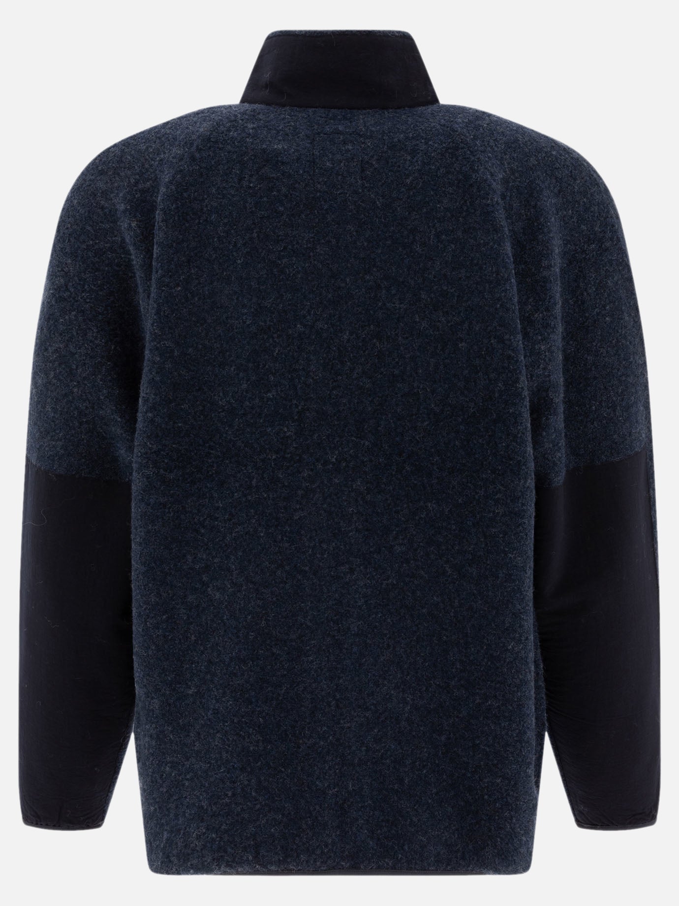 Nanamica Zipped wool sweater Blue