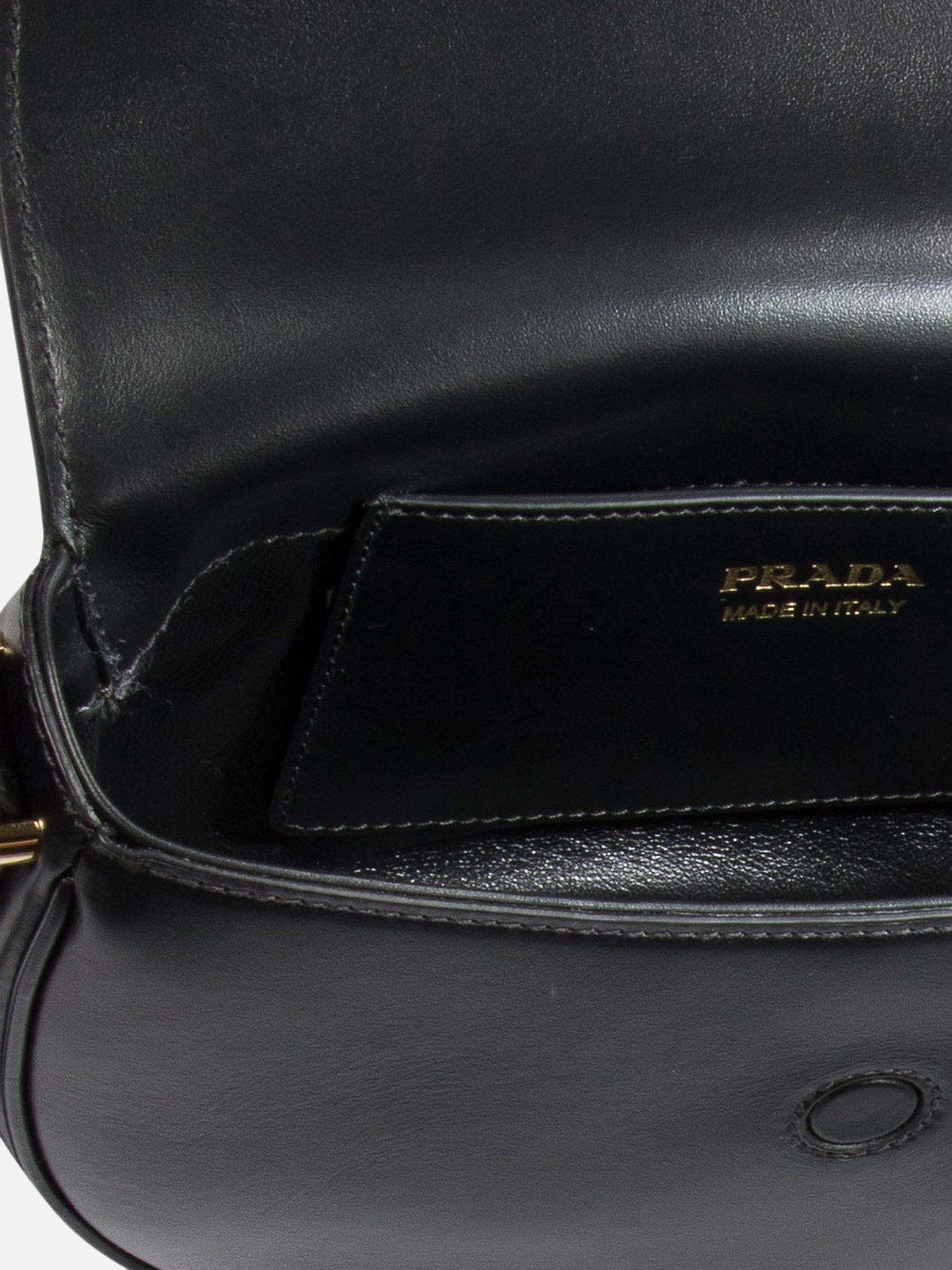 "Prada Arqué" shoulder bag with flap