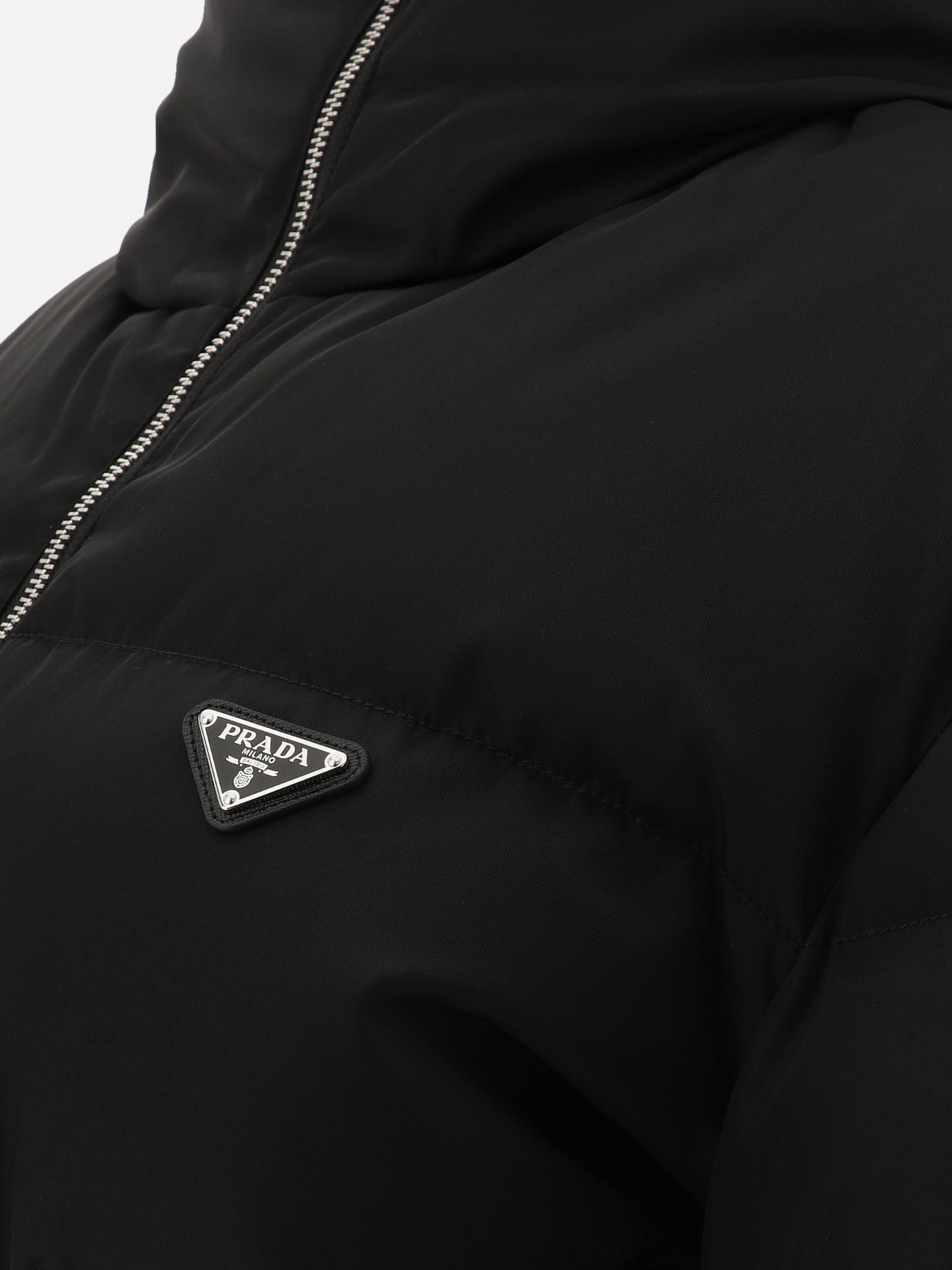 Down jackets Solid colour  Black - Prada Women | PDP | VIETTI Online Store | thumbnail_4