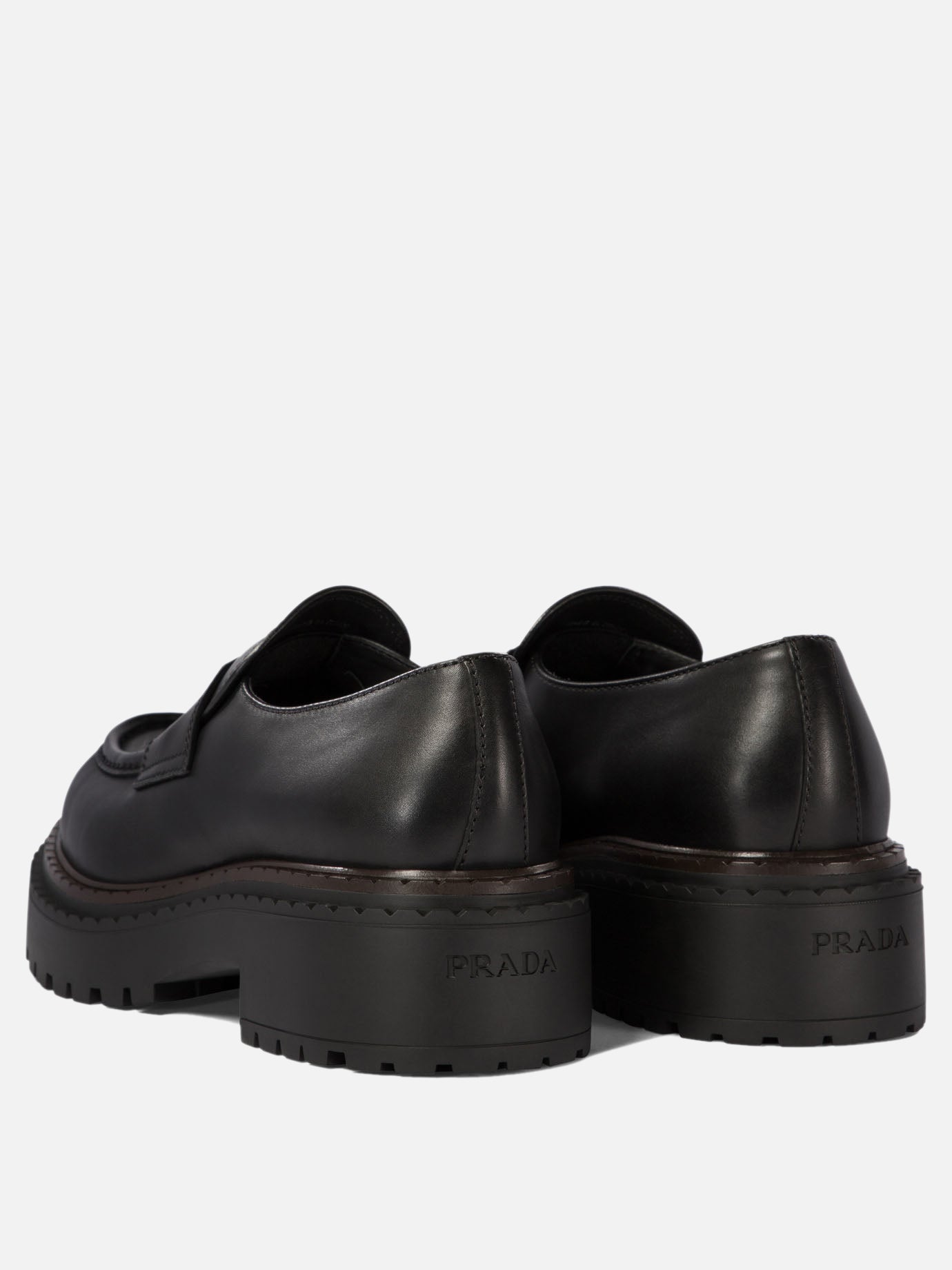 Prada Leather loafers Black