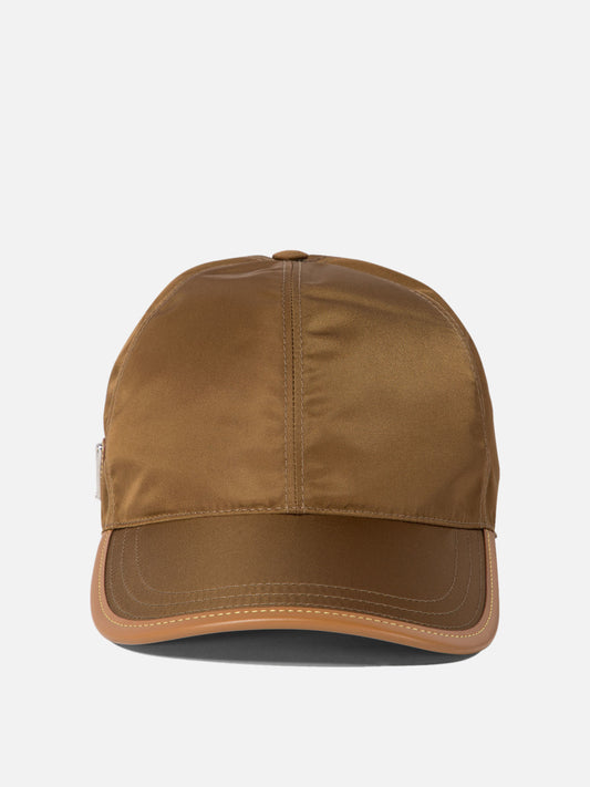 Baseball cap in Re-Nylon and leather