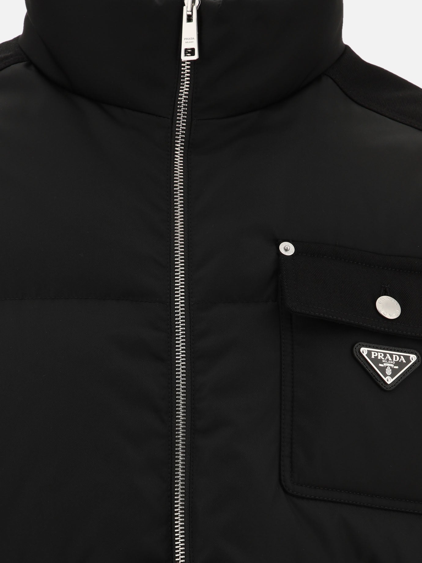 Down jackets Solid colour  Black - Prada Men | PDP | VIETTI Online Store | thumbnail_3