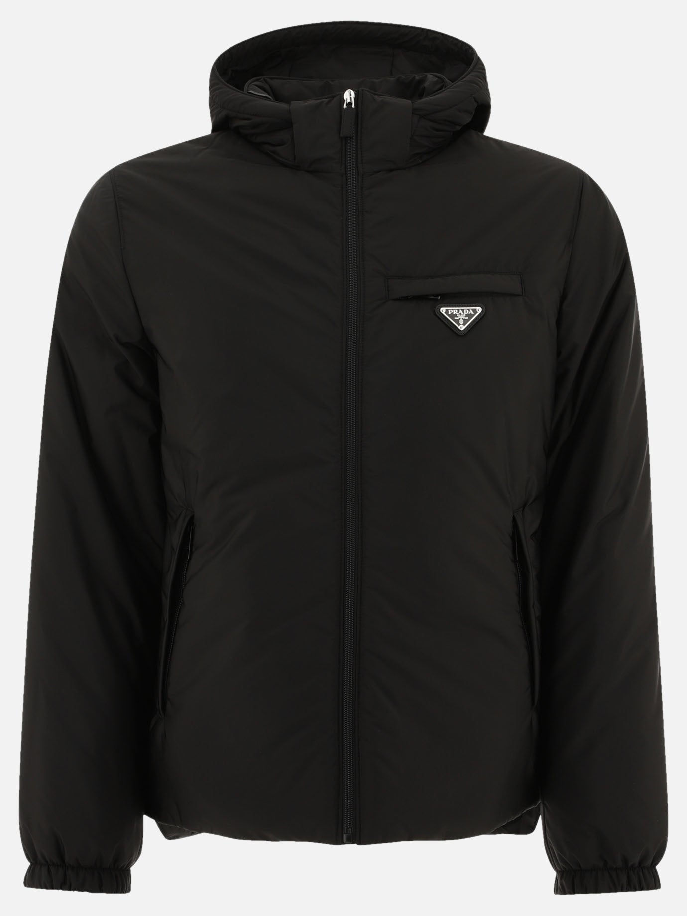 Down jackets Solid colour  Black - Prada Men | PDP | VIETTI Online Store | Zoom-Modal
