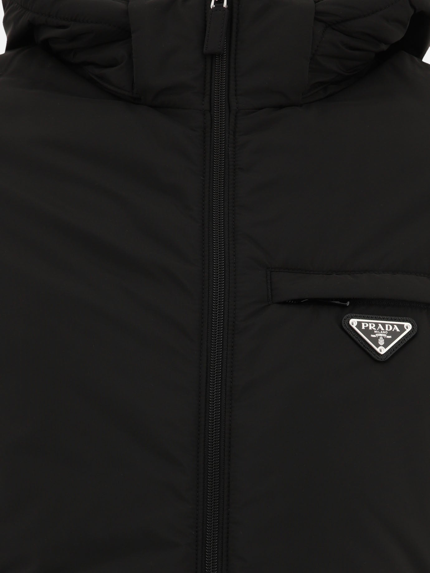 Down jackets Solid colour  Black - Prada Men | PDP | VIETTI Online Store | thumbnail_3